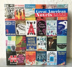 Re-marks Great American Novels 1000 Piece Jigsaw Puzzle - Complete + Mini-Poster - £14.90 GBP