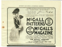 1902 McCall&#39;s Magazine Antique Print Ad Best and Most Stylish Patterns Made - £10.03 GBP