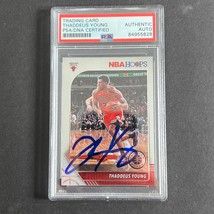2019-20 Panini Hoops #76 Thaddeus Young Signed Card AUTO PSA Slabbed Bulls - £40.20 GBP