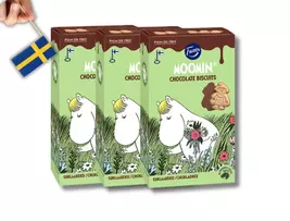 3 packs of Fazer Moomin Chocolate Biscuits 175g (6.17 Oz), Animal crackers - $21.68