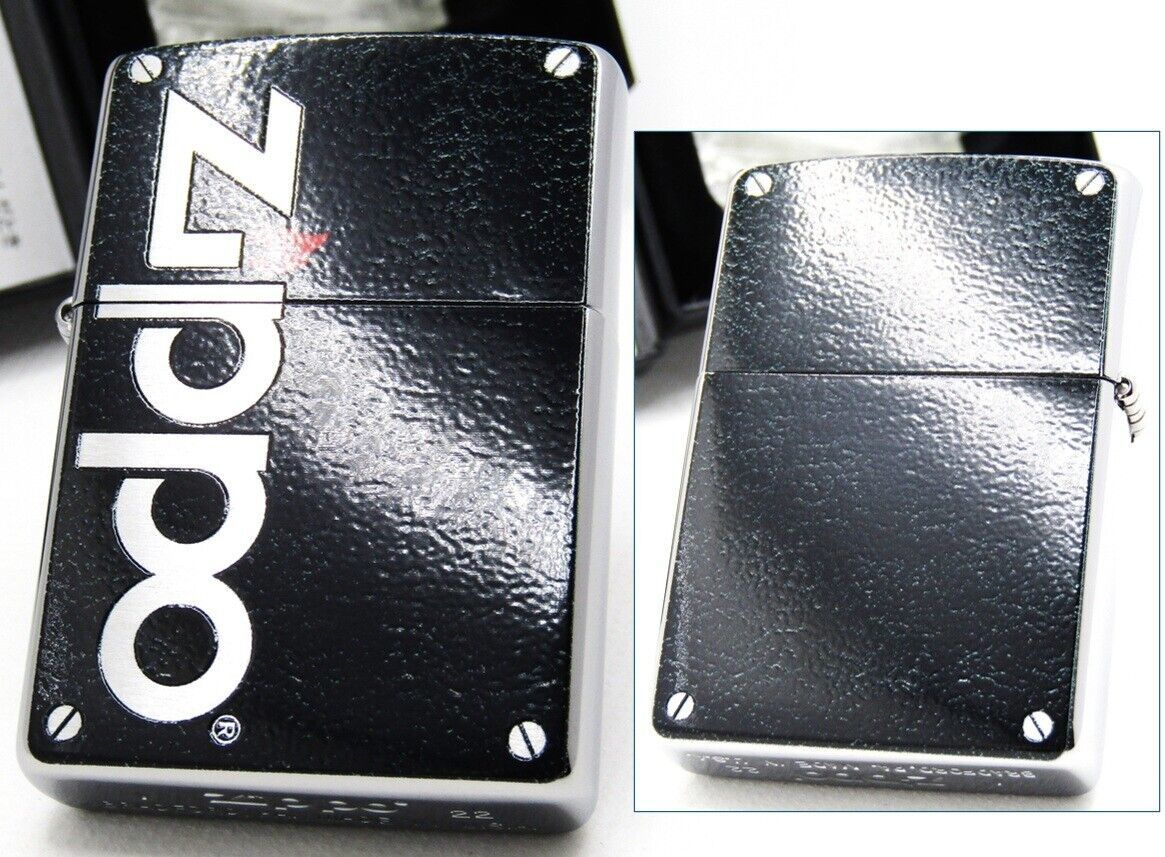 Logo Double Sided Black Zippo Oil Lighter 2022 MIB - $53.46