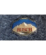 VTG 1980 Busch Beer Mountain Scene Solid Brass Belt Buckle Anheuser Rock... - $280.63 MXN
