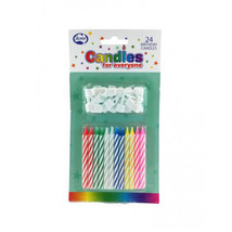 Alpen Birthday Candle with Holders (24pk) - £23.04 GBP