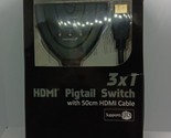 GENUINE!! FOSMON 3 X 1 PIGTAIL SWITCH 50 CM HDMI CABLE  - $11.37