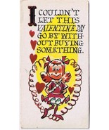 Vintage Sarcastic Valentine Card T.C.G. 1950s Day Go By Without Buying S... - £2.32 GBP