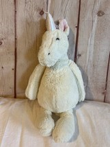 Jellycat Unicorn Plush 12&quot; White with Pink Hair Stuffed Animal Toy Lovey - $25.00