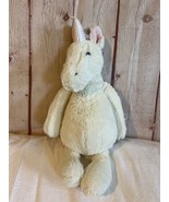 Jellycat Unicorn Plush 12&quot; White with Pink Hair Stuffed Animal Toy Lovey - £19.65 GBP
