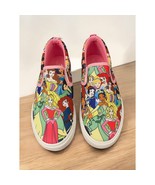 NEW Girls Disney Princess Multicolored Canvas Shoes Size 4 Pink in box Kids - £26.06 GBP