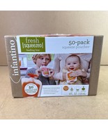 Infantino Fresh Squeezed Squeeze Pouches 50ct 4floz Feeding Pouch New - $13.70 CAD