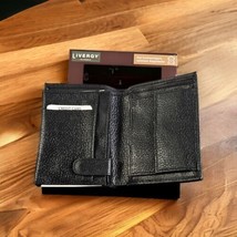Leder- Geldbörse  Slim Wallet German Made Livergy Leather Black  - £12.04 GBP