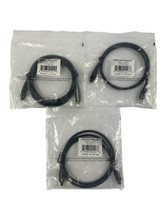 Lot of 3: Monoprice 6&#39; Toslink Digital Audio Fiber Optic Cable TT-50-06 - £7.74 GBP