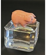 Vintage Hagen-Renaker Miniature Pink Pig Piglet Figurine 1in Discontinued - $25.23 CAD