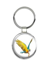 Macaw : Gift Keychain Bird Parrot Nature Tropical Mexico Costa Rica Florida - £6.37 GBP