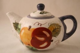 Oneida Hand Painted Vintage Fruit One Serving Miniature Teapot #524 - £15.98 GBP
