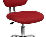 Red Mesh Mid-Back Task Office Chair With Padding From Flash Furniture, S... - £97.09 GBP