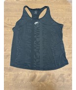 Nike Air Tank Womens 3X Black Dri-Fit Jacquard Logo Running Racerback - $16.82