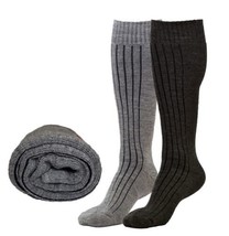 Luxury Thermal 80% True Merino Wool Socks-Over Calf, For Boots, Hiking,Ski &amp;Home - £17.93 GBP