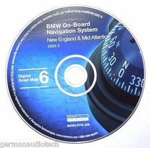 BMW NAVIGATION SYSTEM CD DIGITAL ROAD MAP DISC 6 NEW ENGLAND MID ATLANTI... - £31.10 GBP