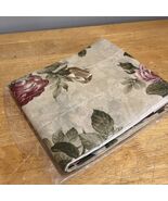 Vintage JC Penney Blouson Valance 84x18&quot; Floral Cabbage Rose Classic Tra... - $452.02 MXN