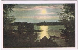 Postcard Moonlight Thousand Islands Ontario Canada Steamship Lines - £3.10 GBP