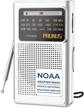 Noaa Weather Radio: Am/Fm Radio With Best Reception, Stereo Earphone Jack, And - $29.98