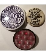 Vintage Hippy PSYCHEDELIC Mondays Dollar Bills 3 1970&#39;S Buttons Reality ... - $242.71 MXN