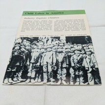 Child Labor In America Working Children 1979 Panarizon History Booklet  - £5.69 GBP