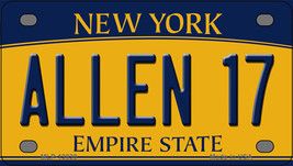 Allen 17 New York Novelty Mini Metal License Plate Tag - $14.95