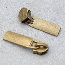 Bluemoona 50 Pcs - Slider Pull #3 Molded Zipper Puller 4 Repair Replace Kit Stop - £5.57 GBP