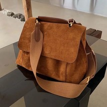 Autumn Winter  Leather  Bag Female  Crossbody Bag Retro Crossbody Bag Large Capa - £150.50 GBP
