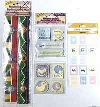 Scrapbooking Stickers &amp; Borders Baby Boy Set 4 Pack Lot Embellishments - £7.11 GBP