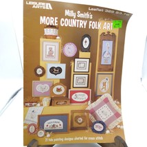 Vintage Cross Stitch Patterns, Milly Smith More Country Folk Art, Leisure Arts - $7.85
