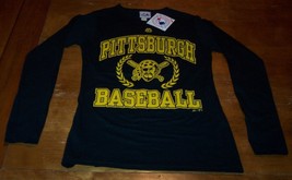 Women&#39;s Teen Pittsburgh Pirates Mlb Baseball Long Sleeve T-shirt Small New - £15.82 GBP