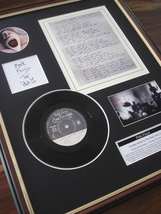 Pink Floyd Another Brick In The Wall 7&quot; single + Vinyl Lyrics Framed Dis... - £111.90 GBP