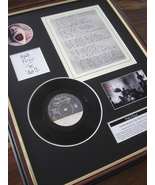 Pink Floyd Another Brick In The Wall 7&quot; single + Vinyl Lyrics Framed Dis... - £111.76 GBP