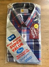 Southern Classics Mens Vintage Plaid Button Up Shirt Long Sleeve Size Me... - £28.19 GBP