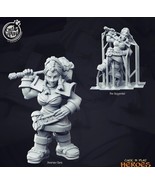 3D Printed Cast n Play Dwarven Female Cleric 28mm 32mm D&amp;D - $10.97 CAD+