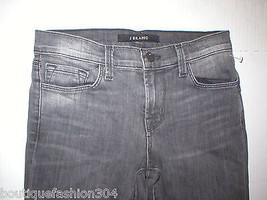 New $218 J Brand Jeans Jax Dark Gray Skinny Leg 25 Womens Distressed Charcoal  - $215.82