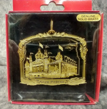Corn Palace Brass Christmas Ornament Mitchell South Dakota USA Treasure Souvenir - £14.94 GBP
