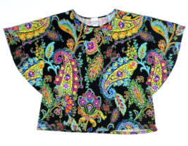 Ellen &amp; Company Women&#39;s Pullover Top Blouse XL Multicolor Paisley Kimono... - £15.69 GBP