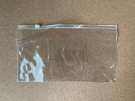 Unbranded Clear Zip Slider Bag with Card Holder Inside 7 Pieces - e895 - €2,73 EUR