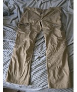 Duluth 40 Grit Pants Men 44x32 Brown Slim Fit Cargo Pockets Snap Tactica... - $19.80