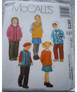 McCall’s Children’s Jacket Vest Pull on Shirt &amp; Pants Size 3 4-5 #2973 U... - $6.84 CAD