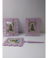 Lt. Purple Little Bo Peep Plastic Play Hand Held Mirror and 2  Picture F... - $19.79