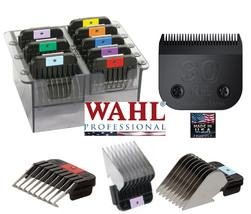 Wahl 30 Blade&amp;Stainless Steel Attachment Comb Set*Fit KM2,KM5,KM10,KM Cordless - £84.63 GBP