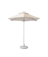 9&#39; Ecru Polyester Round Market Patio Umbrella - €402,15 EUR