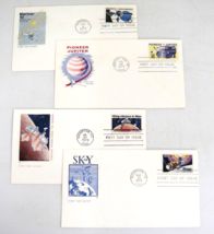 Space FDC Farnam Cachet 4 1st Day Issues 1970s Sky Lab Viking Pioneer Mariner - £2.94 GBP