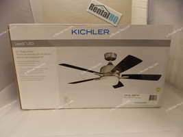 Kichler 300457AP Leeds Transitional 52&quot; Ceiling Fan With Light In Antiqu... - £215.75 GBP
