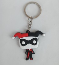New Harley Quinn DC Rubber 1.5&quot; Keychain - $8.50