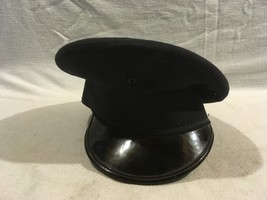 Vintage US AIR FORCE Amalgamated Clothing Black Dress Never Crack 7 Uniform Hat - $51.83